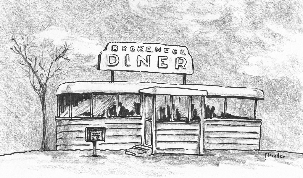 Diner Sketch at Explore collection of Diner Sketch