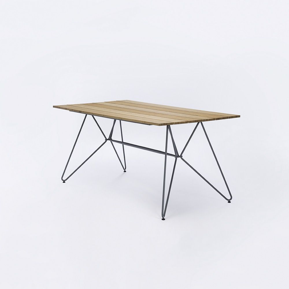 1000x1000 Houe Sketch 35x63 Dining Table With Bamboo Wood Top And Powder - Dining Table Sketch
