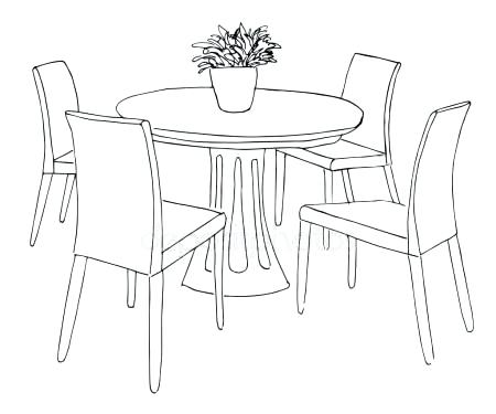 450x375 Dining Room Sketch Download Dining Table Sketch Stock Photo Image - Dining Table Sketch