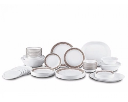 500x400 Corelle Sand Sketch 74pc Dinner Set Uk Popat Stores - Dinner Plate Sketch