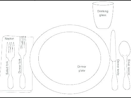 Dinner Plate Sketch at PaintingValley.com | Explore collection of ...