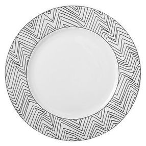 286x286 West Elm Chevron Sketch Dinner Plate, Set Of 4, Blackwhite By - Dinner Plate Sketch