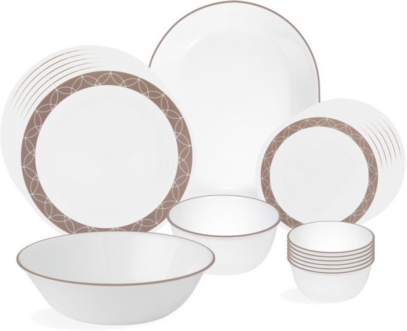 832x675 Corelle Sand Sketch Pack Of 21 Dinner Set Price In India - Dinner Plate Sketch