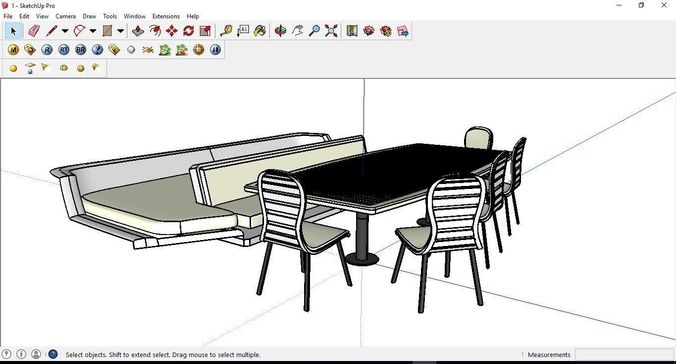 676x364 3d Model Dinner Table - Dinner Table Sketch