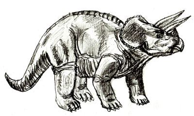 400x240 How To Draw A Dinosaur - Dinosaur Sketch