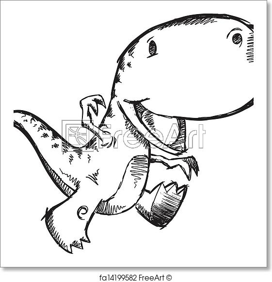 561x581 Free Art Print Of Sketch Doodle Cute Dinosaur. Sketch Doodle Cute - Dinosaur Sketch Images