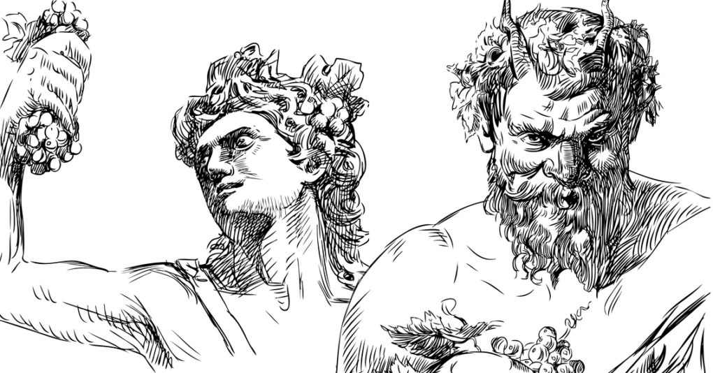1020x534 Ancient Gods Who Liked To Party - Dionysus Sketch