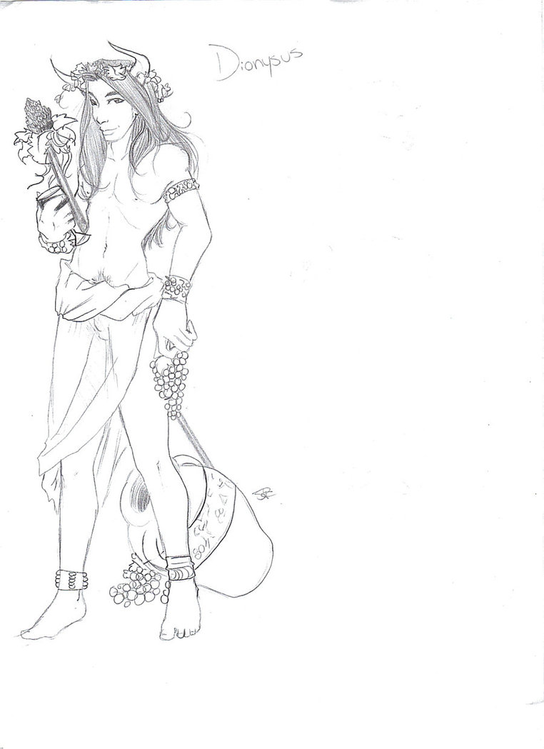 762x1049 Dionysus Sketch By Crazyjp427 - Dionysus Sketch
