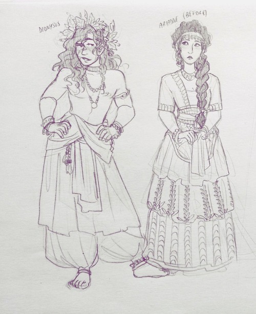 500x614 Dionysus And Ariadne Tumblr - Dionysus Sketch