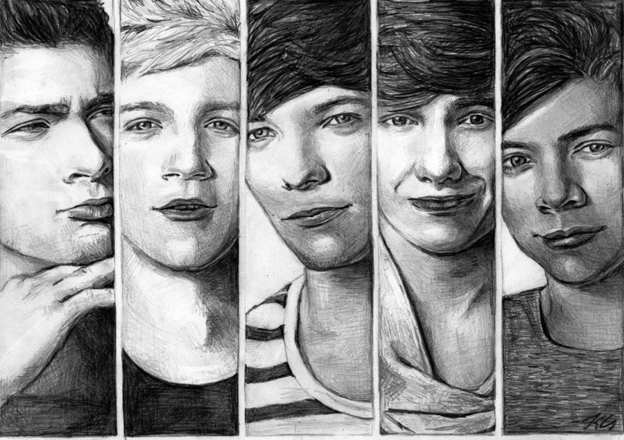 900x635 One Direction Image Drawing Drawing Skill - Direction Sketch