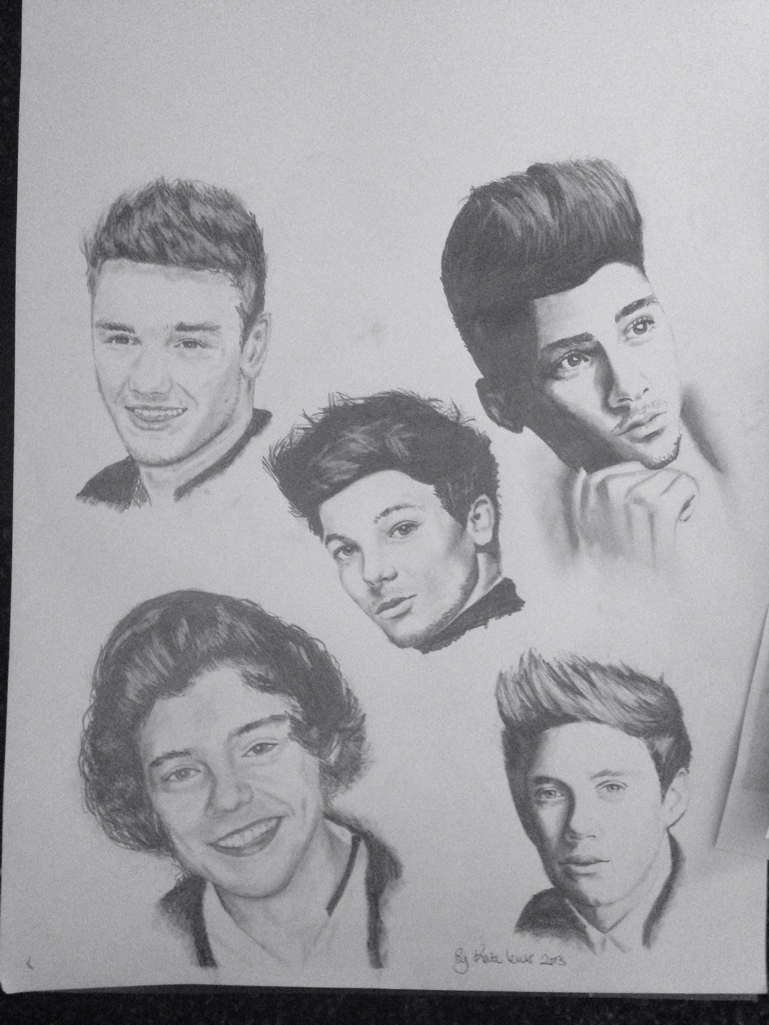 1536x2048 Drawing One Direction - Direction Sketch