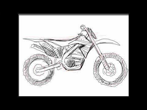 480x360 How To Draw A Dirt Bike - Dirt Bike Sketch