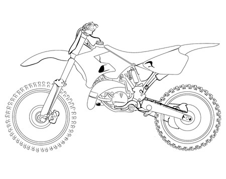 Dirt Bike Sketch at PaintingValley.com | Explore collection of Dirt