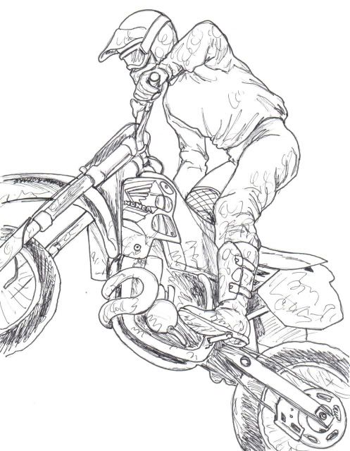 497x640 Dirt Bike Drawings Last Edited By Natehale1971 05 19 2009 - Dirt Bike Sketch