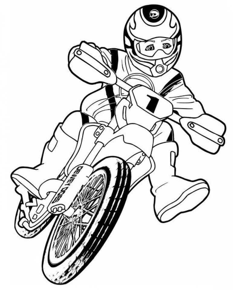771x960 Dirt Bike Coloring Pages New Bike Drawing - Dirt Bike Sketch