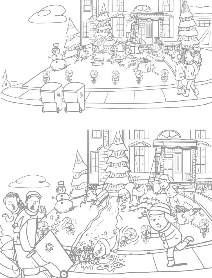 731x959 Dan Sipple Illustration Blog Nat Geo Kids Decorating Disaster - Disaster Sketch