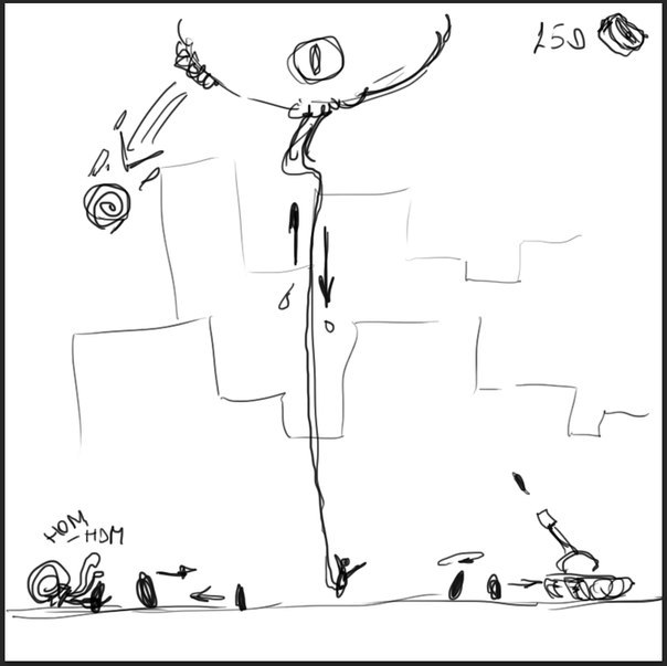 604x603 From Sketch To Game Monser Disco (Part 1) Ludum Dare - Disco Sketch