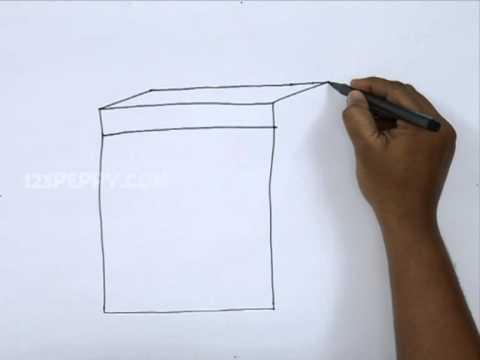 480x360 How To Draw A Cartoon Dishwasher - Dishwasher Sketch