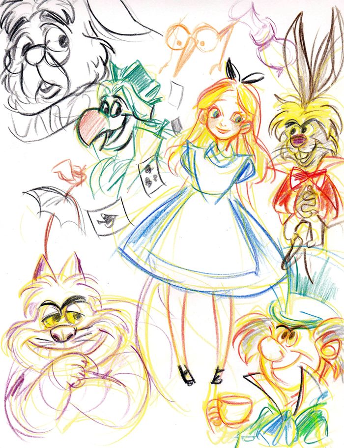 700x911 Disney Sketch Art Inspirations Fun Art For All Ages - Disney Art Sketches