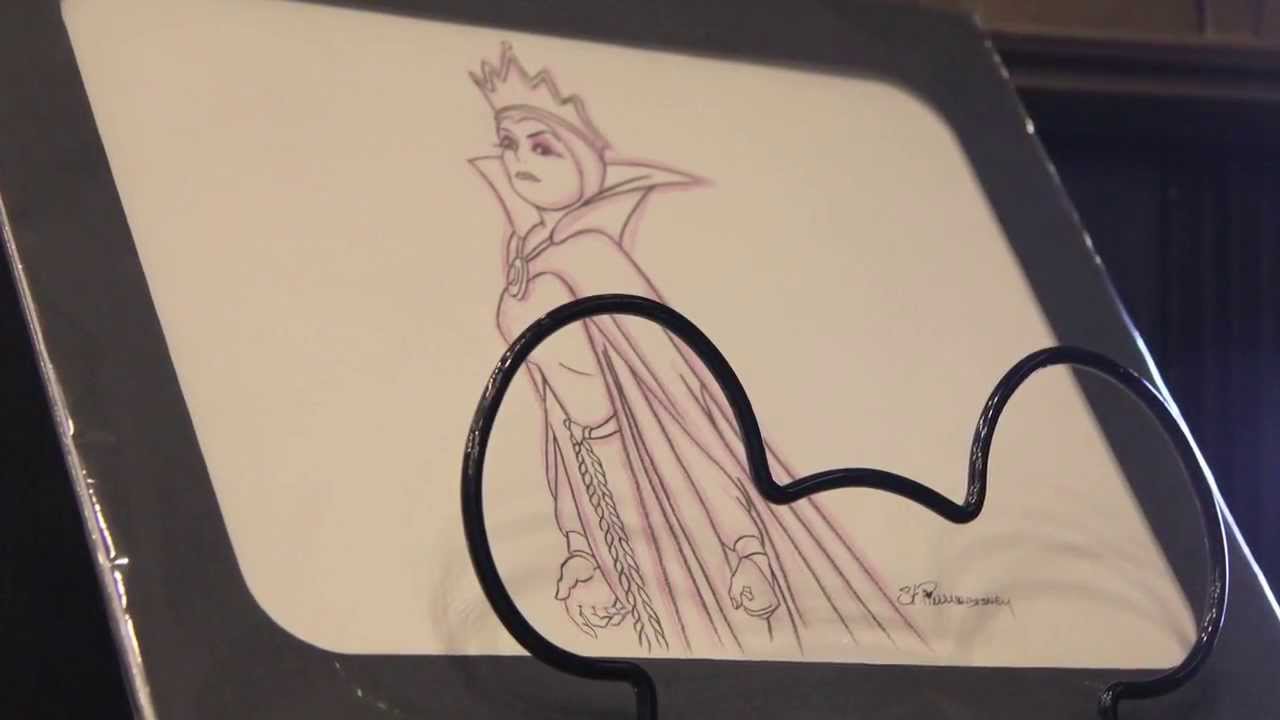 1280x720 Disney Sketch Artist Draws Snow White Queen - Disney Art Sketches