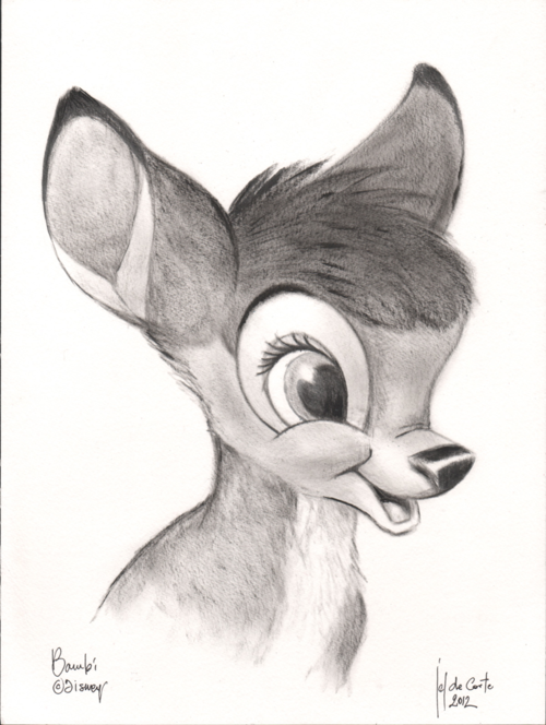 Disney Bambi Sketch at PaintingValley.com | Explore collection of ...