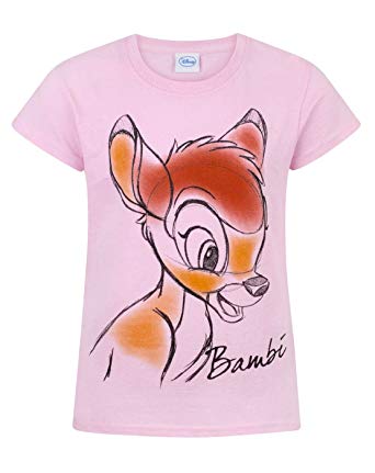 342x431 Bambi Disney Childrens Girls Sketch T Shirt Clothing - Disney Bambi Sketch