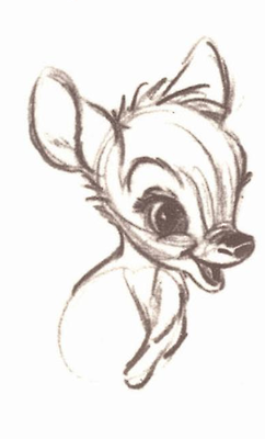 Disney Bambi Sketch at PaintingValley.com | Explore collection of ...