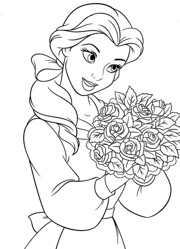 739x1024 Disney Princess Sketch Printable Free Printables - Disney Belle Sketch