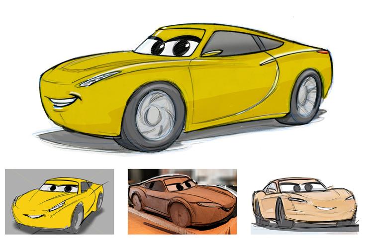 750x500 How Pixar Artists Turn Clay Models Into The Cars Of Cars 3 - Disney Cars Sketches