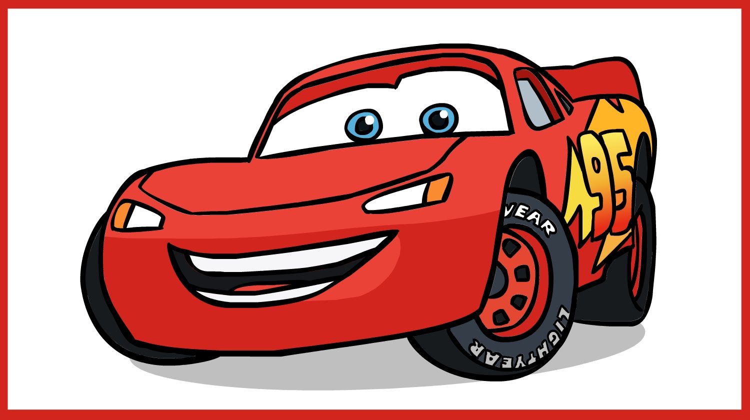 1500x840 How To Draw Lightning Mcqueen. Cars Disney Pixar. - Disney Cars Sketches