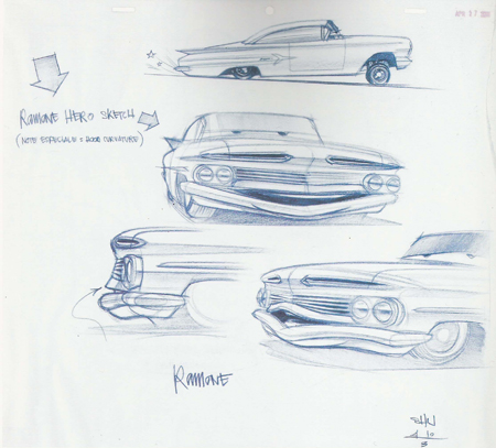 450x407 Image - Disney Cars Sketches