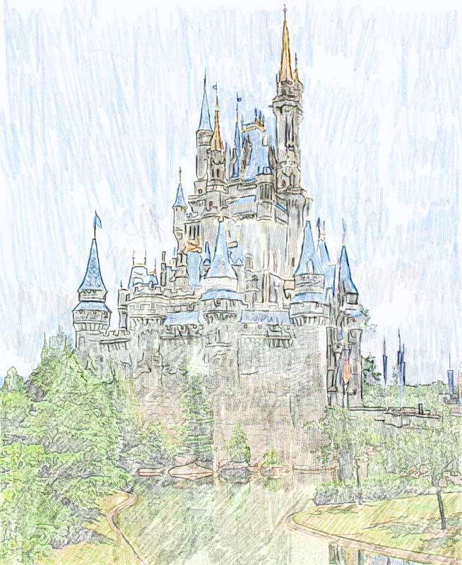 654x800 Disney Castle Sketch Photo - Disney Castle Sketch