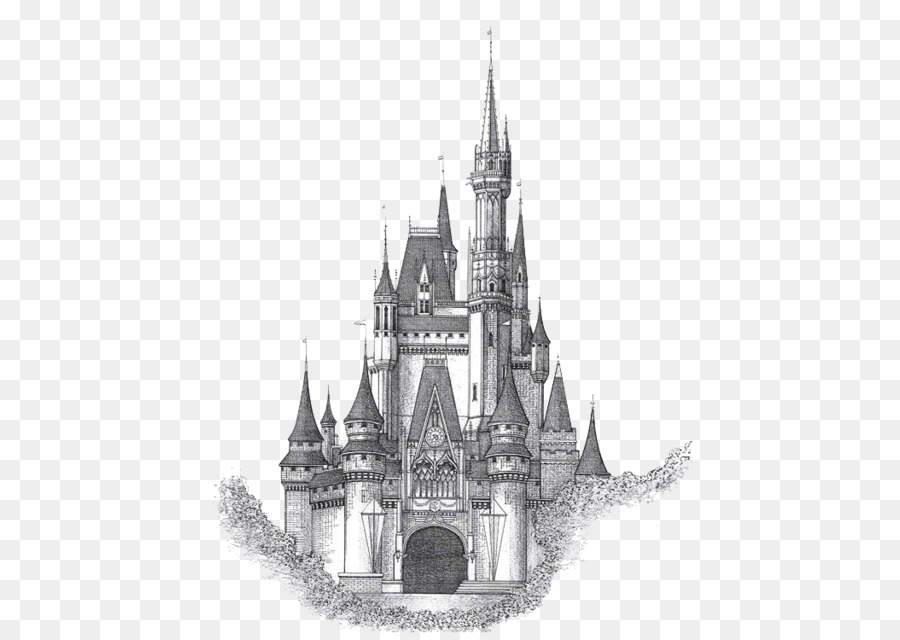 900x640 Neuschwanstein Castle Cinderella Castle Drawing Sketch - Disney Castle Sketch