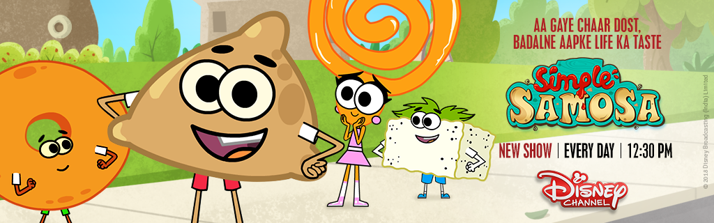 1024x320 Simple Samosa Disney Channel India - Disney Channel Sketch