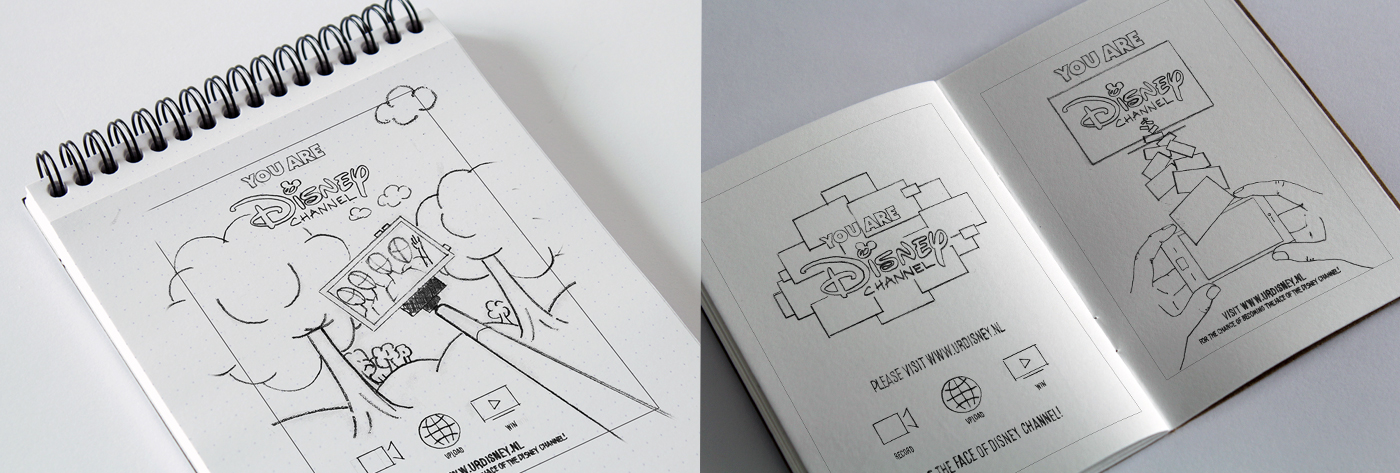 1400x473 You Are Disney Channel Campaign On Behance - Disney Channel Sketch