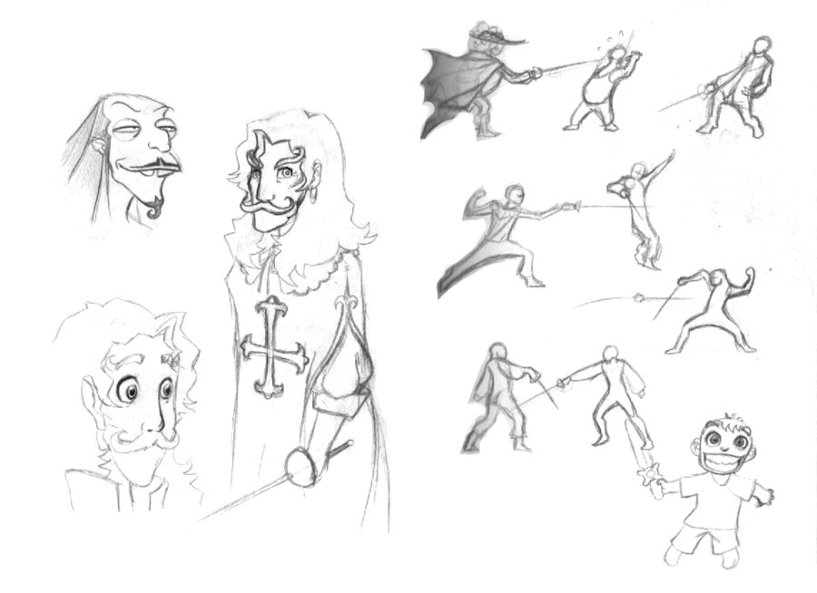 900x654 Disney Style Character Sketches By Shockowaffel - Disney Character Sketches