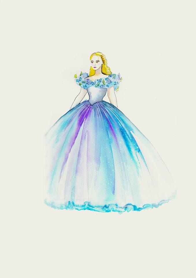 679x960 Cinderellaevent Check Out The Original Costume Sketches From - Disney Cinderella Sketches
