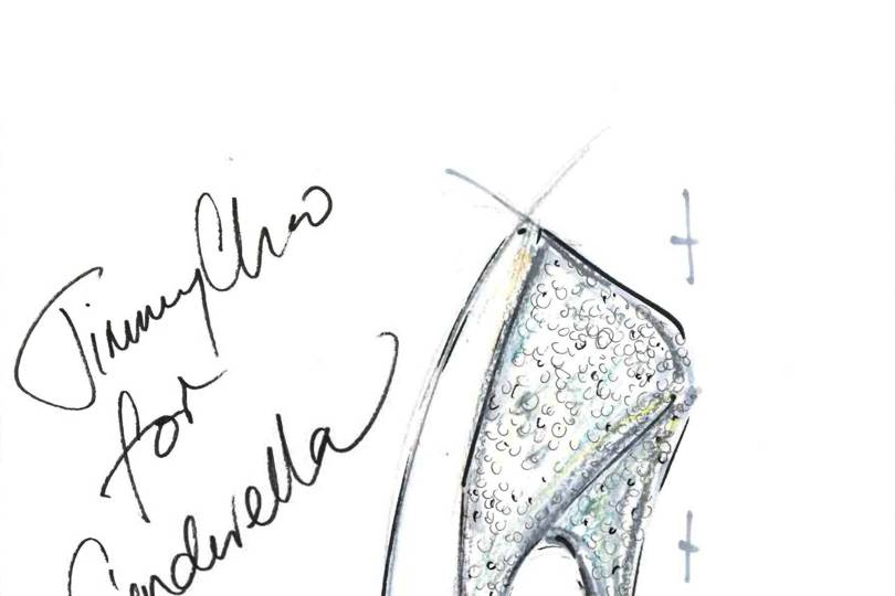 810x540 Disney Cinderella Slippers Designer Sketches British Vogue - Disney Cinderella Sketches