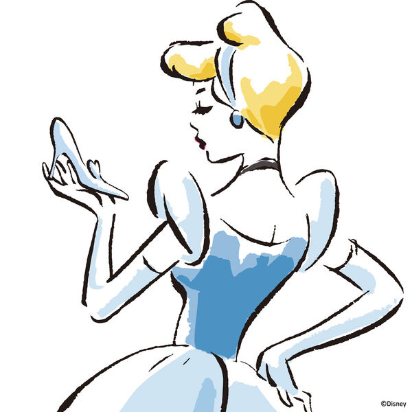 600x600 Disney Princesses Clipart Sketch - Disney Cinderella Sketches
