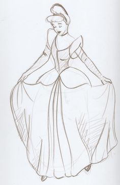 236x363 49 Best Disney Princess Sketches Images Disney - Disney Cinderella Sketches