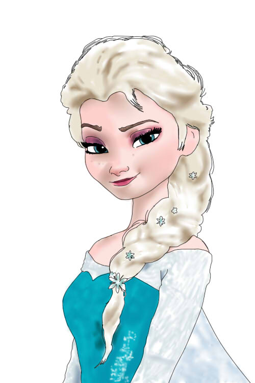 500x750 Disney Frozen Elsa By Midna98 - Disney Elsa Sketch