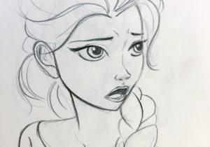 300x210 Frozen Elsa Drawing Pencil - Disney Elsa Sketch