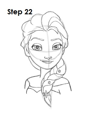 300x388 How To Draw Elsa (Frozen) - Disney Elsa Sketch