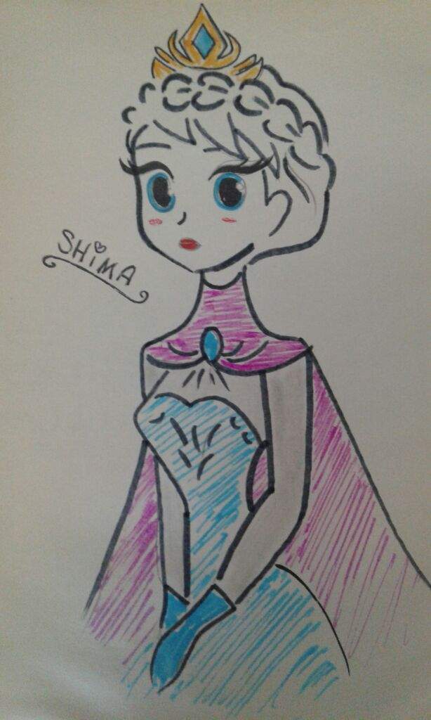 614x1024 My Elsa Sketch Disney Frozen Amino Amino - Disney Elsa Sketch