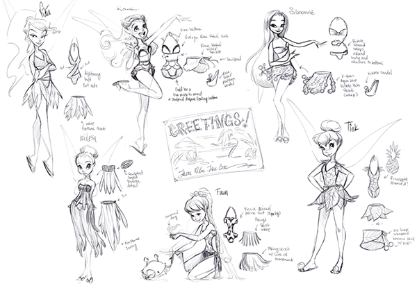 600x415 Disney Fairies - Disney Fairies Sketches