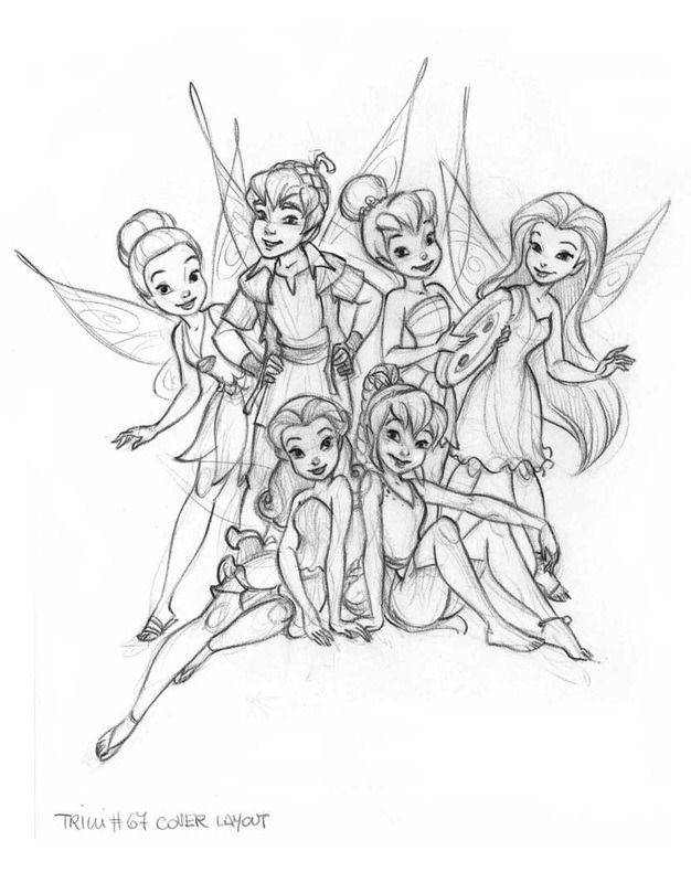 626x800 Disney Fairies Magazine - Disney Fairies Sketches