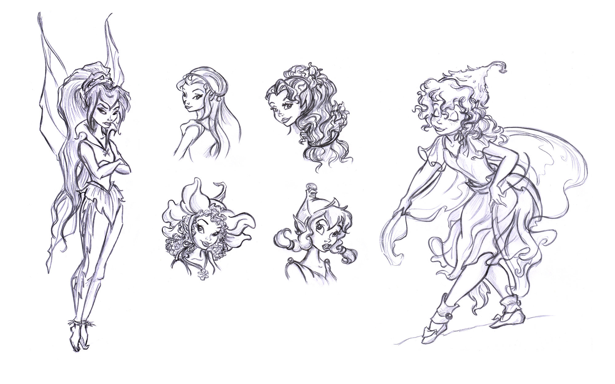 2000x1250 Disney Fairies By Lilostitchfan - Disney Fairies Sketches