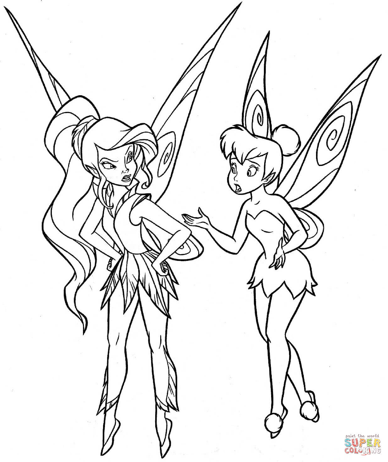 1235x1470 Fairy Drawings To Colour - Disney Fairies Sketches