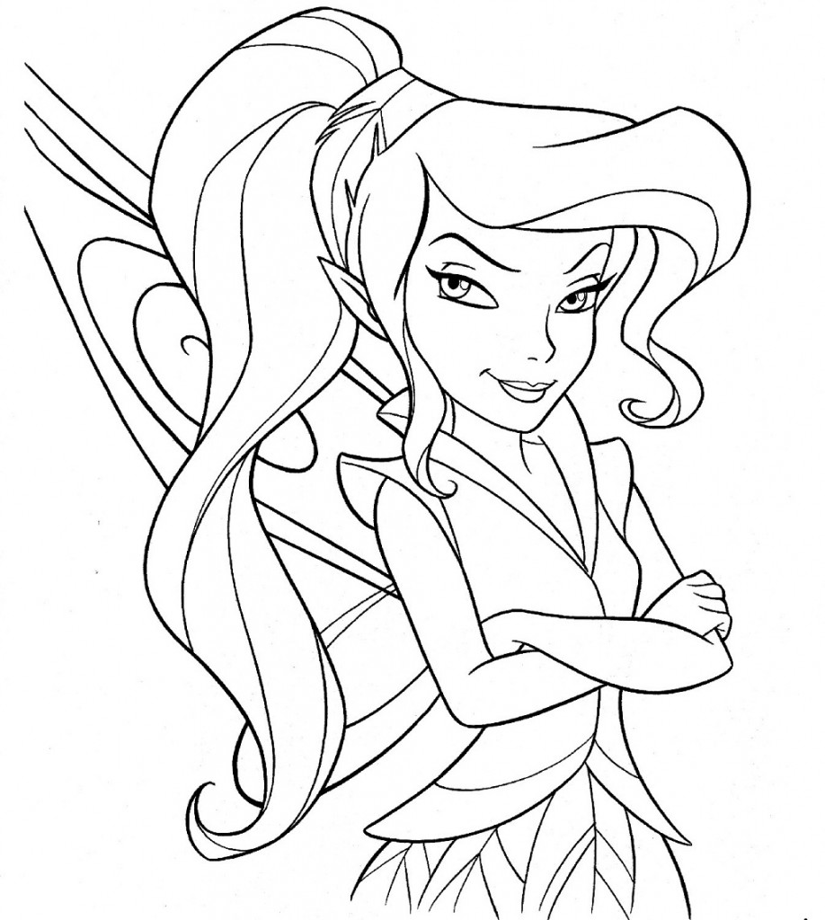 918x1024 Free Printable Disney Fairies Coloring Pages For Kids - Disney Fairies Sketches