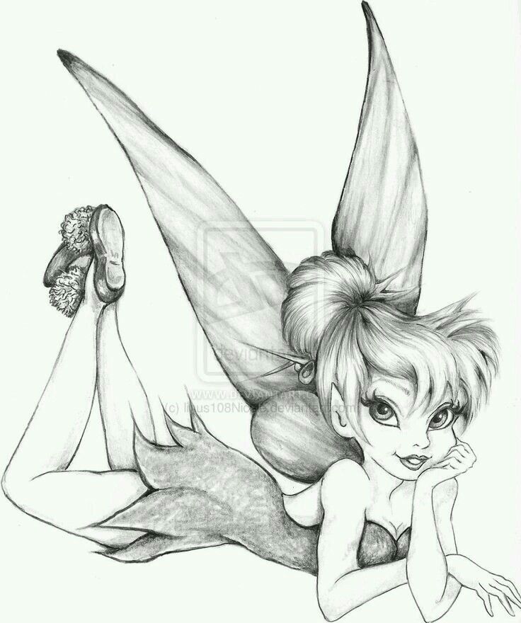 736x880 Resultado De Imagem Para Sininho Tinkerbell - Disney Fairies Sketches